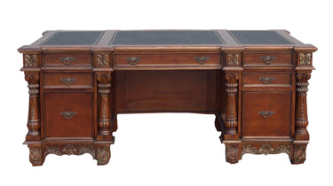 AFD Monarch Mahogany Executive Desk VC (KIT) Desks AFD Mahogany